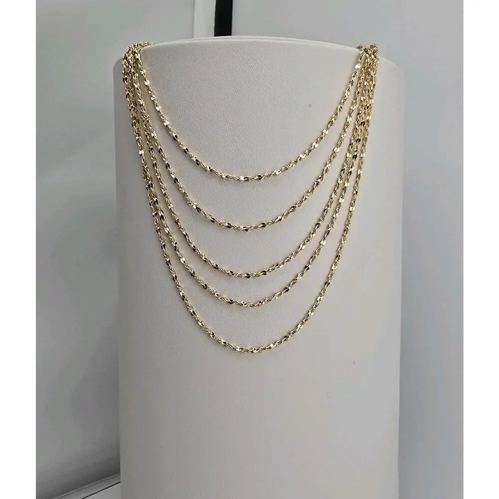 Panacea Gold Plated 5 Strand Necklace 17" L + Extender - Picture 2 of 3
